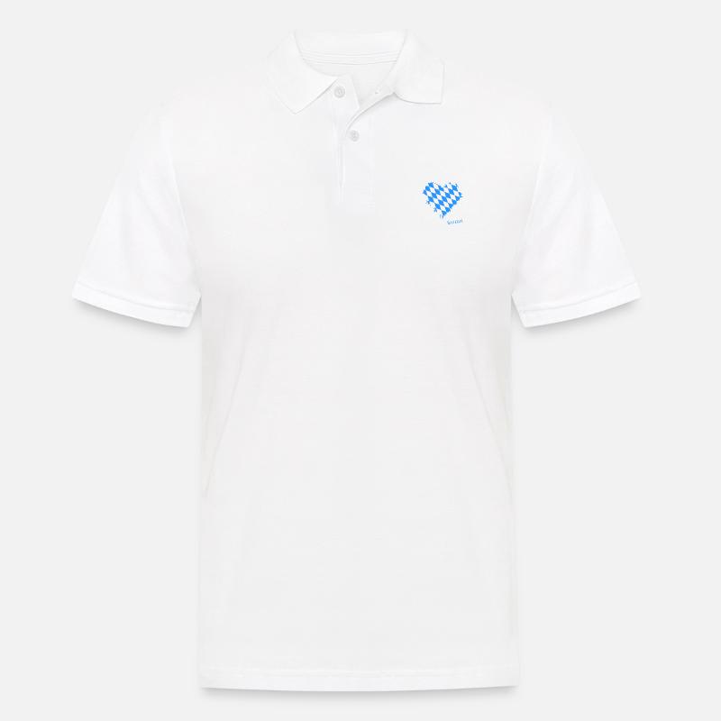Bayern - Männer Poloshirt - Weiß
