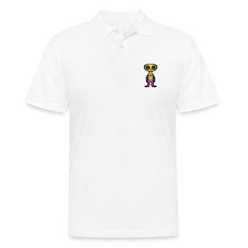 Erdmännchen Halloween Tier - Männer Poloshirt - Weiß - Vorne - Kai (181cm)