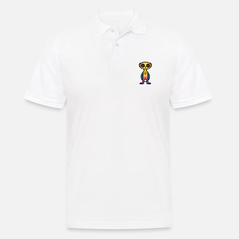 Erdmännchen Halloween Tier - Männer Poloshirt - Weiß