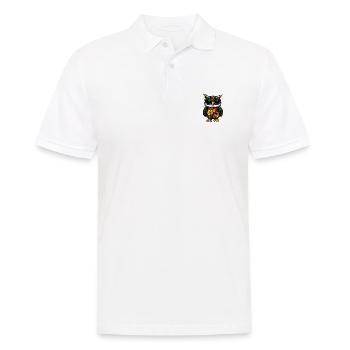 Eule Comic Urlaub - Männer Poloshirt - Weiß - Vorne - Kai (181cm)