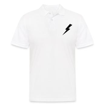 Lightning Bolt - Männer Poloshirt - Weiß - Vorne - Kai (181cm)