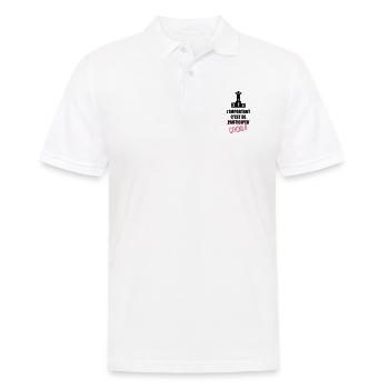 L'important c'est de participer,gagner - Polo Homme - blanc - Devant - Kai (181cm)