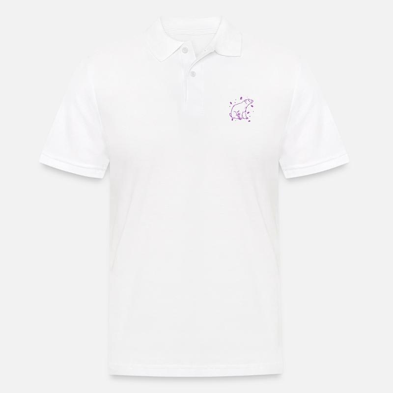 Eisbär - Männer Poloshirt - Weiß