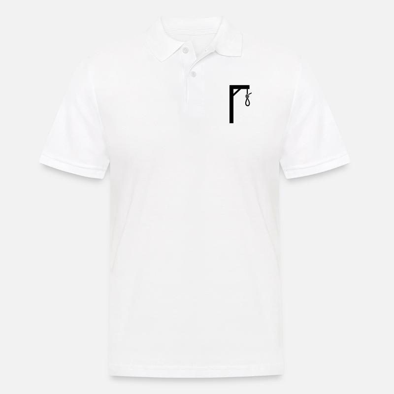 Galgen - Männer Poloshirt - Weiß