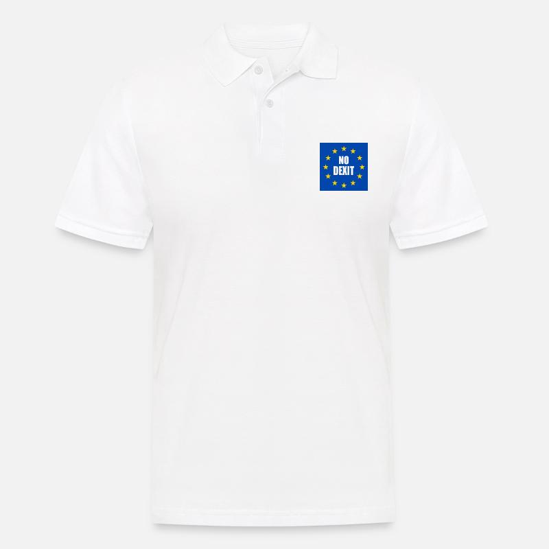 No dexit - Männer Poloshirt - Weiß