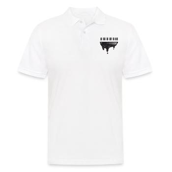 Piano vintage - Polo Homme - blanc - Devant - Kai (181cm)