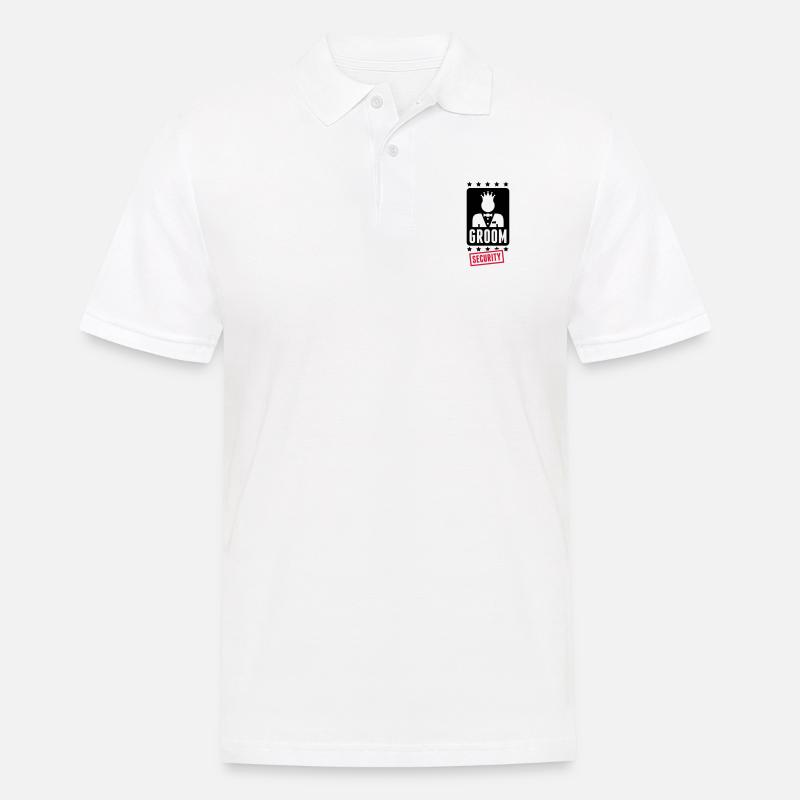 groom_security_1_f2 - Männer Poloshirt - Weiß