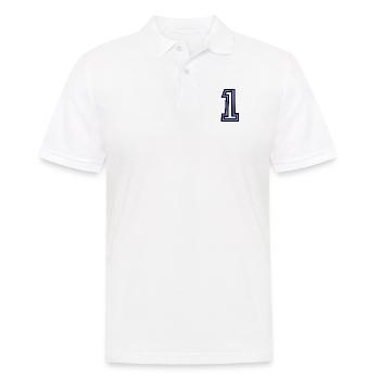 1. 1 YEAR. 1st ANNIVERSARY. 1 YEAR BIRTHDAY - Men's Polo Shirt - white - Front - Kai (181cm)