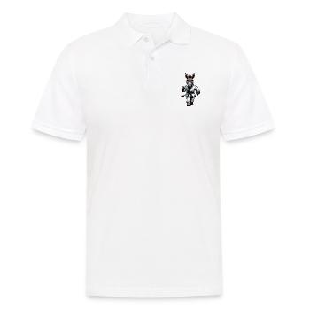 Lustiger Karate Esel Humor Martial Arts - Männer Poloshirt - Weiß - Vorne - Kai (181cm)