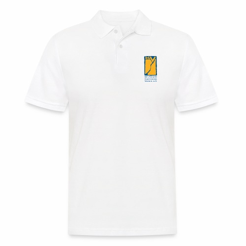 DCV T-Shirt Gründungslogo Blau Goldgelb Schrift - Männer Poloshirt