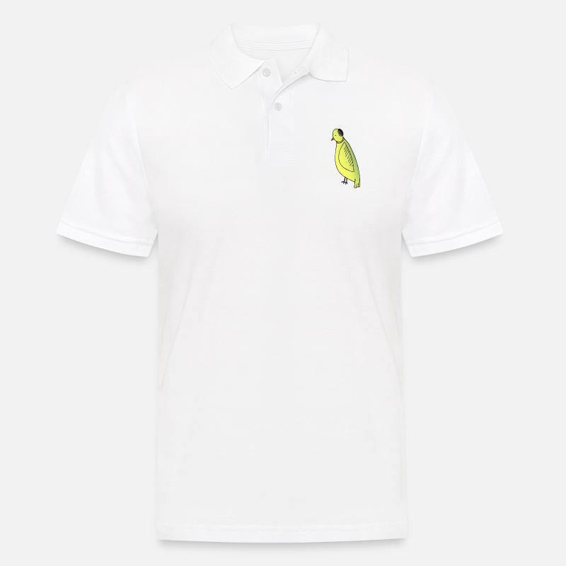 Mamma Vogel - Männer Poloshirt - Weiß