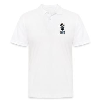 1993, Motorrad, Frau - Männer Poloshirt - Weiß - Vorne - Kai (181cm)