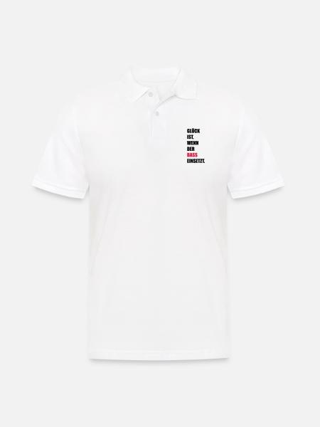 Musik - Männer Poloshirt - Weiß