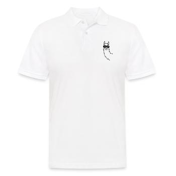 No drama llama alpaca - Men's Polo Shirt - white - Front - Kai (181cm)