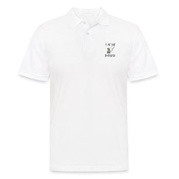 en bretagne on vit pluvieux - Polo Homme - blanc - Devant - Kai (181cm)
