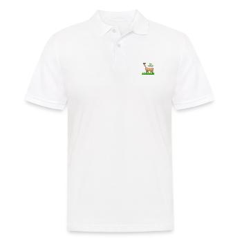 Öko Määäher - Männer Poloshirt - Weiß - Vorne - Kai (181cm)