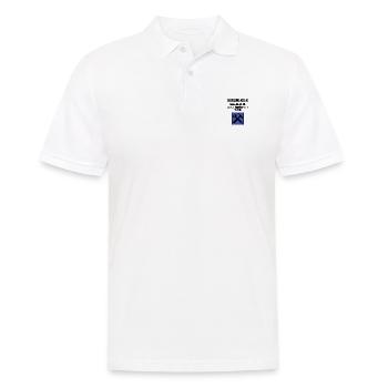Handwerker haben die ARCHE gebaut - Männer Poloshirt - Weiß - Vorne - Kai (181cm)