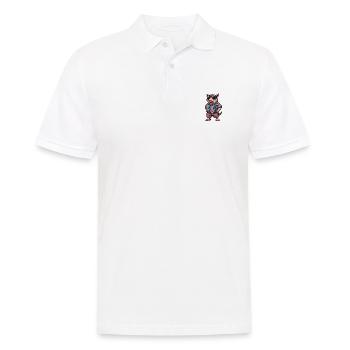 Armadillo Bande dessinée Holiday - Polo Homme - blanc - Devant - Kai (181cm)