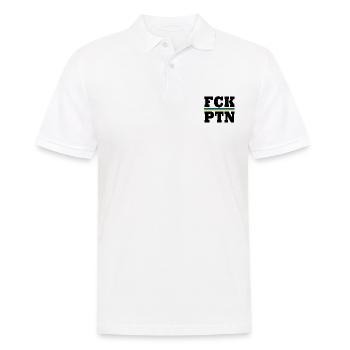 Fck ptn - Männer Poloshirt - Weiß - Vorne - Kai (181cm)