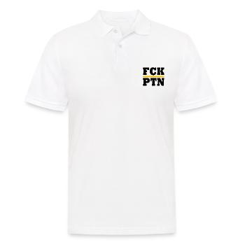 Fck ptn - Men's Polo Shirt - white - Front - Kai (181cm)
