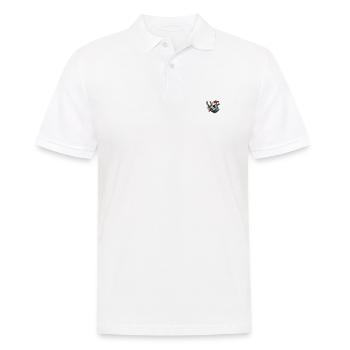 Rhinocéros Noël drôle - Polo Homme - blanc - Devant - Kai (181cm)