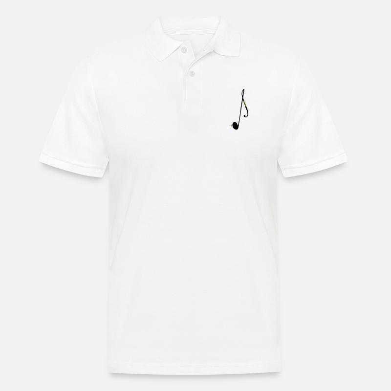 the big note - Männer Poloshirt - Weiß