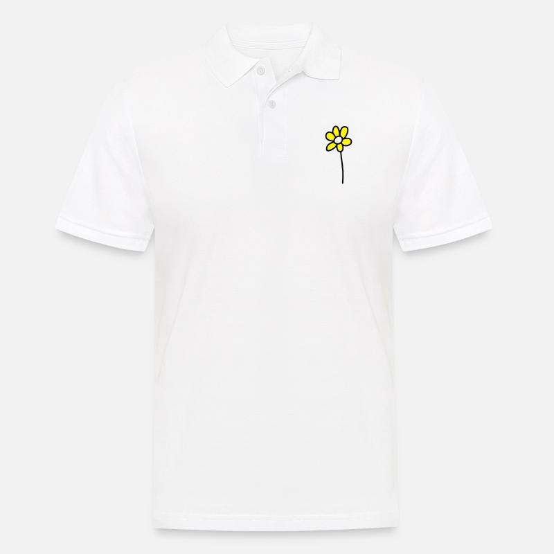 Blümchen - V2 - Männer Poloshirt - Weiß