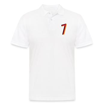 7 Number Germany jersey number black red gold - Men's Polo Shirt - white - Front - Kai (181cm)