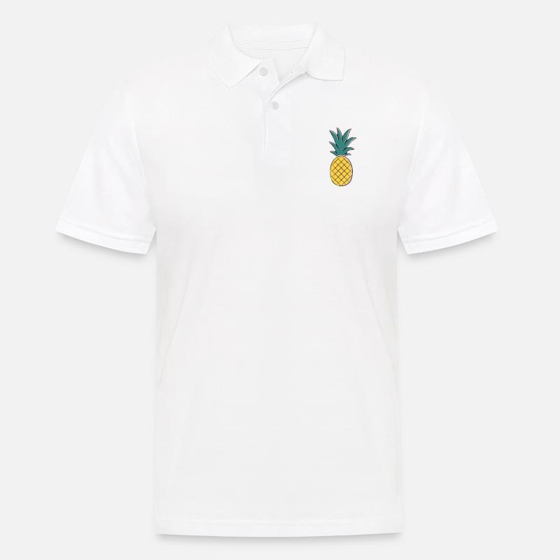 Pineapple - Männer Poloshirt - Weiß