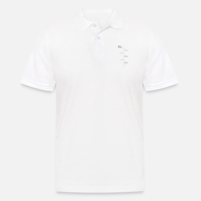 Morgenroutine Morgenmuffel - Männer Poloshirt - Weiß