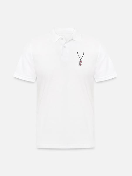 Necklace Jewelry Old Controller - Men's Polo Shirt - white