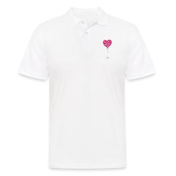 Ballon Joyeux anniversaire Rose - Polo Homme - blanc - Devant - Kai (181cm)