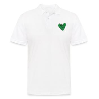 Weed Love, Love Weed - Männer Poloshirt - Weiß - Vorne - Kai (181cm)