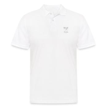 THINGS YOU DON'T WANT TO HEAR ON EXCAVATION - Men's Polo Shirt - white - Front - Kai (181cm)