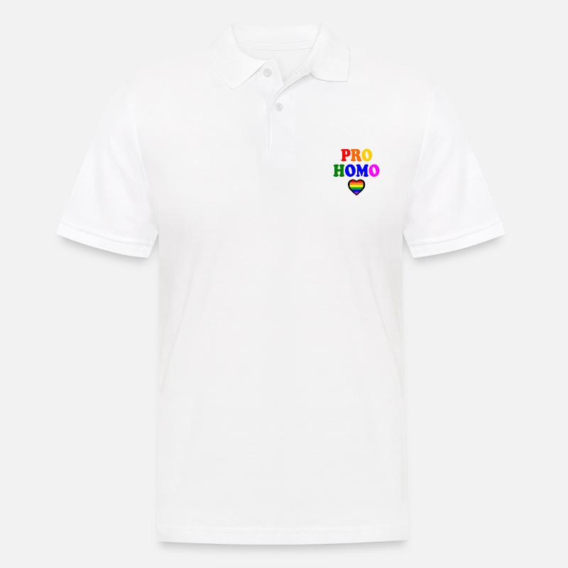 Pro homo - Männer Poloshirt - Weiß