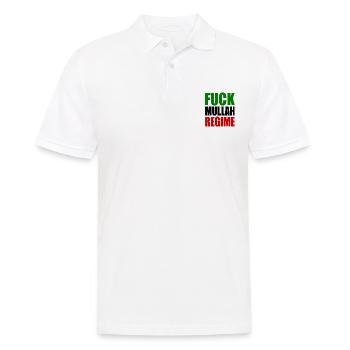 Fuck mullah regime iran - Men's Polo Shirt - white - Front - Kai (181cm)