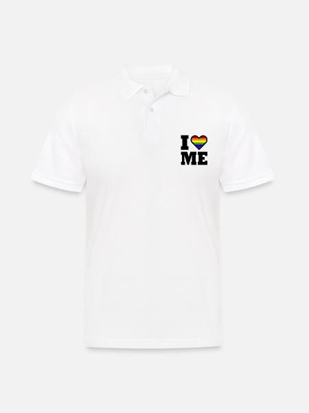 I love me - Männer Poloshirt - Weiß