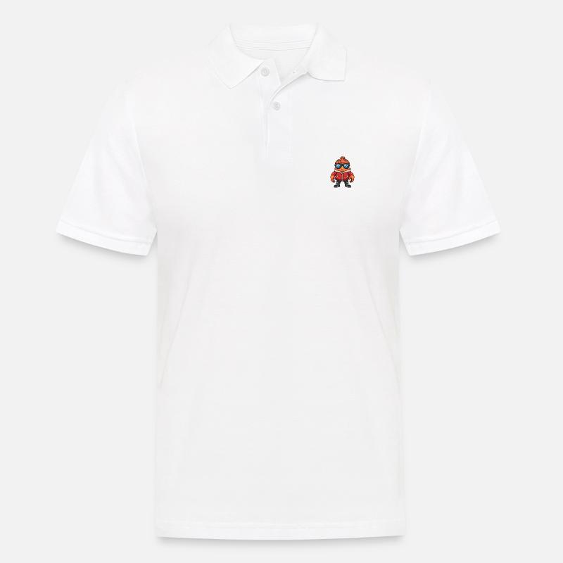 Crab Crab Winter Comic - Men's Polo Shirt - white