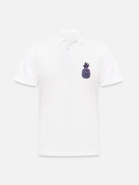 Space pineapple - Men's Polo Shirt - white