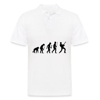 Evolution Rock - Men's Polo Shirt - white - Front - Kai (181cm)
