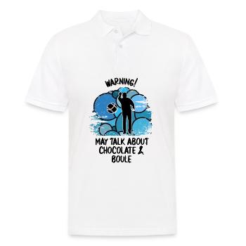Boule Petanque Boccia Boules Schokolade - Männer Poloshirt - Weiß - Vorne - Kai (181cm)