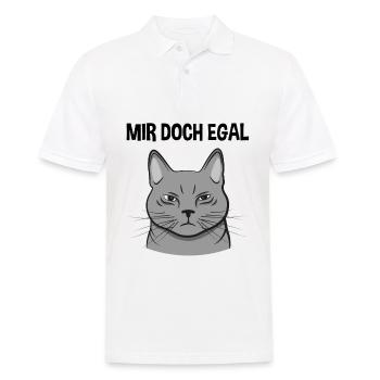 Katze Freches Kätzchen Lustiger Spruch Geschenk - Männer Poloshirt - Weiß - Vorne - Kai (181cm)