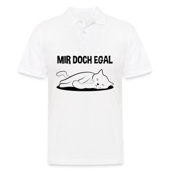 Katze Freches Kätzchen Lustiger Spruch Geschenk - Männer Poloshirt - Weiß - Vorne - Kai (181cm)
