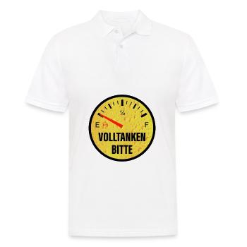 Volltanken Bitte - Tanken - Männer Poloshirt - Weiß - Vorne - Kai (181cm)