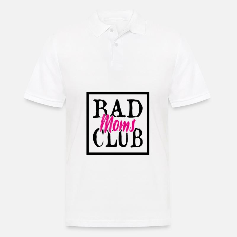 Bad Moms Club - Muttertag - Männer Poloshirt - Weiß