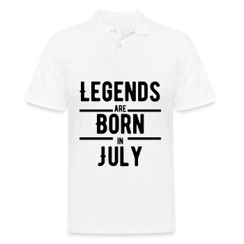 Legenden Geburtstag geboren Juli - Männer Poloshirt - Weiß - Vorne - Kai (181cm)