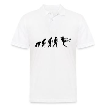 Evolution Football Soccer - Men's Polo Shirt - white - Front - Kai (181cm)