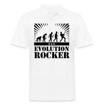 Evolution Rocker - Men's Polo Shirt - white - Front - Kai (181cm)