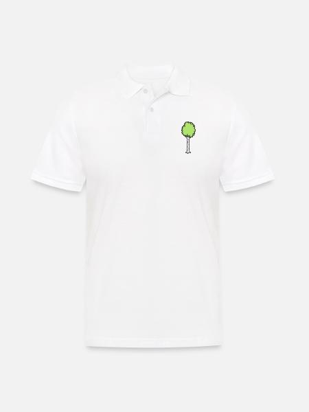 Birch Trees Cool - Men's Polo Shirt - white