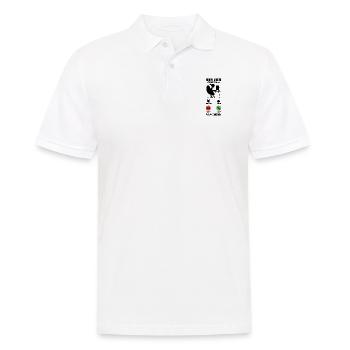 Sorry I Missed Your Call My Hands Are Busy Video G - Männer Poloshirt - Weiß - Vorne - Kai (181cm)